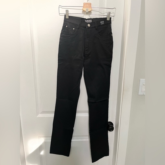 Black Iridescent Versace Jeans Pants - Picture 1 of 6